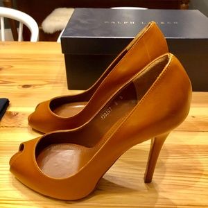 Ralph Lauren heels ***New with box and dust bag***
